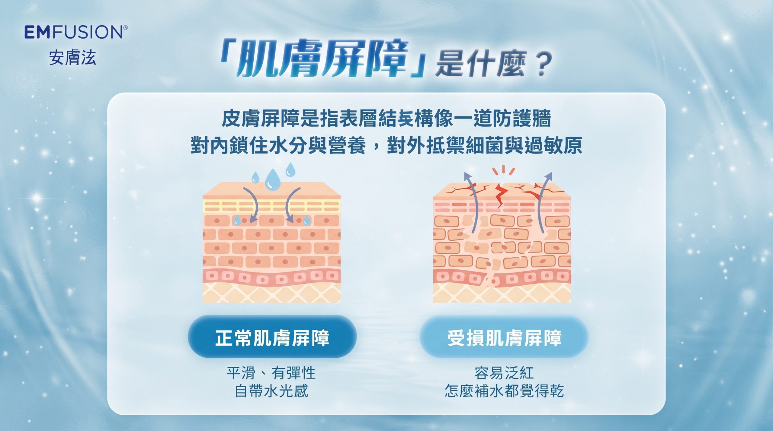 EMFUSION® 安膚泫 皮膚屏障重要性